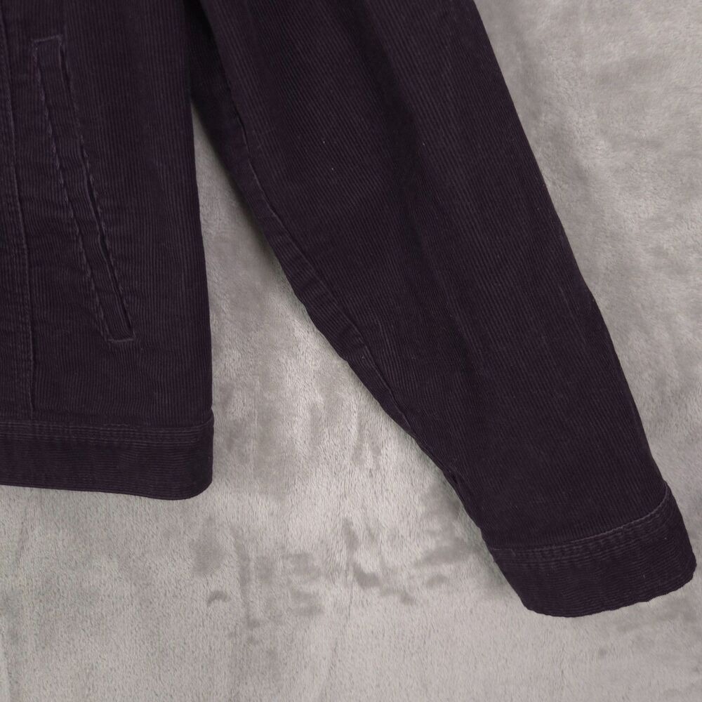 Vintage Lauren Jeans Company Corduroy Trucker Jacket Women Purple XL Y2K Retro - Picture 9 of 13